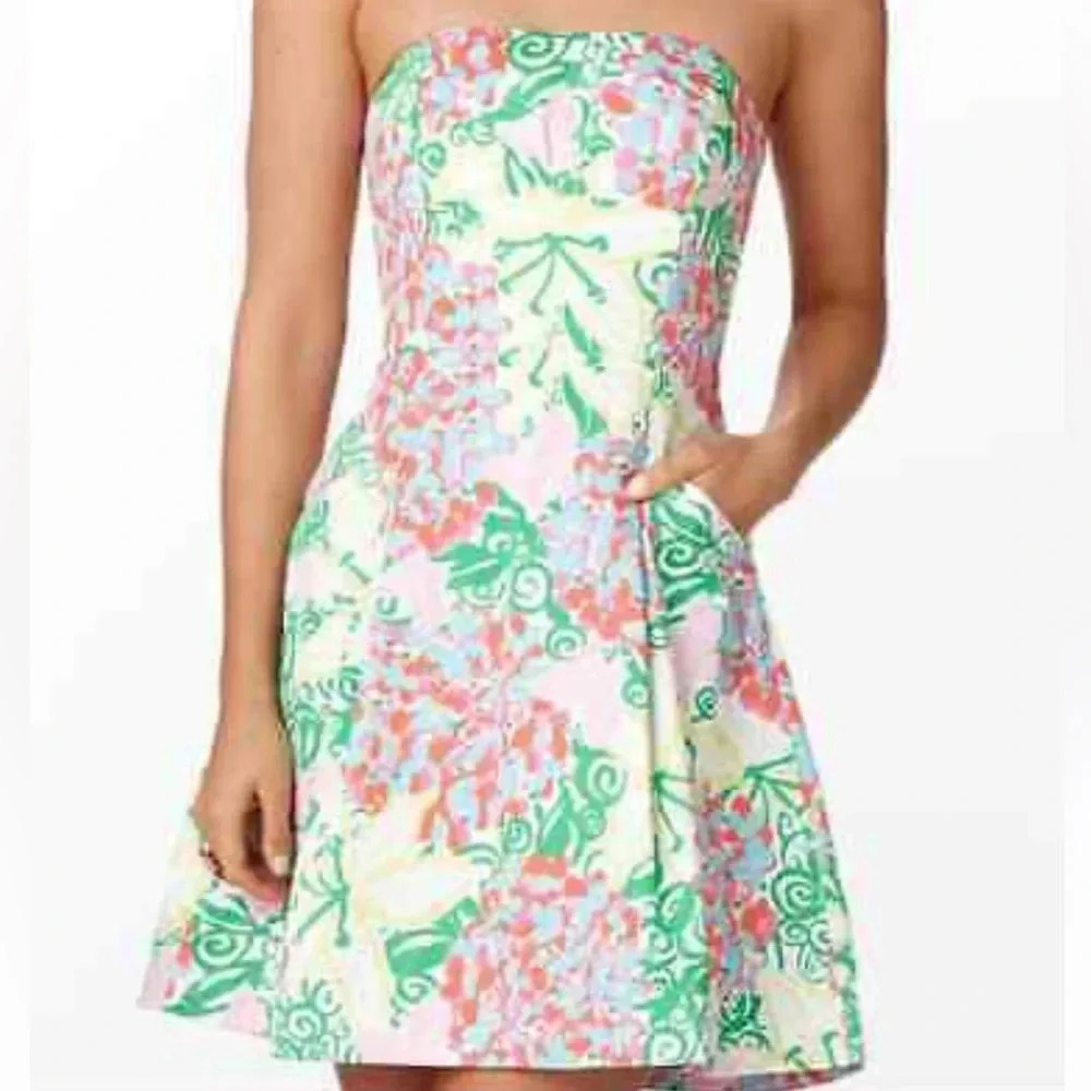 Lilly Pulitzer strapless dress size 00